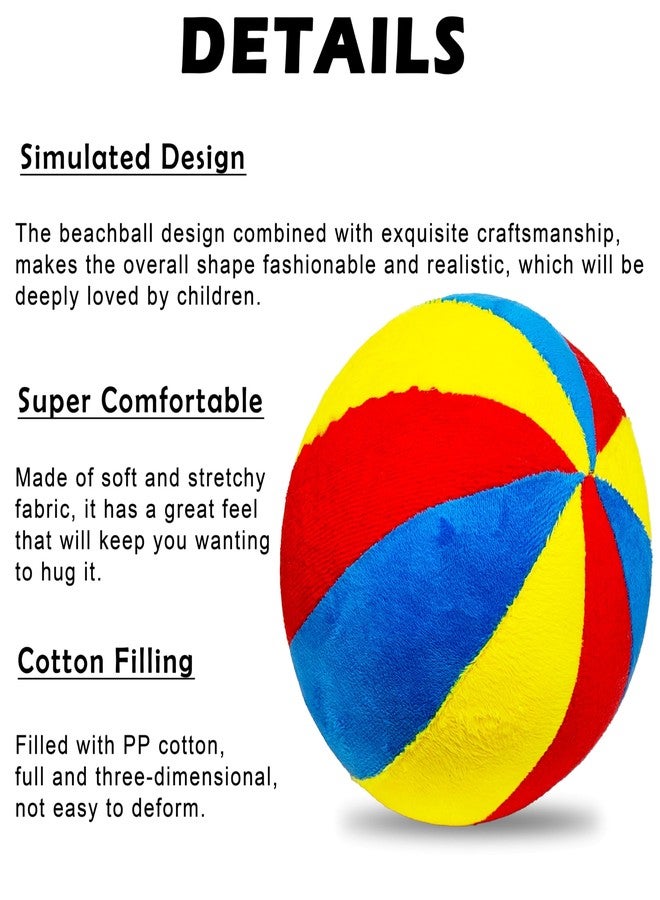 في جراسب كرة خشخيشة ملونة للأطفال من VGRASSP، مقاس 15 سم، بتصميم رانجولي - كرة محشوة ناعمة من القطيفة تصدر صوت خشخشة للأطفال الرضع والصغار - هدية عيد ميلاد رائعة للعناق - اللون حسب المتوفر - Image 4